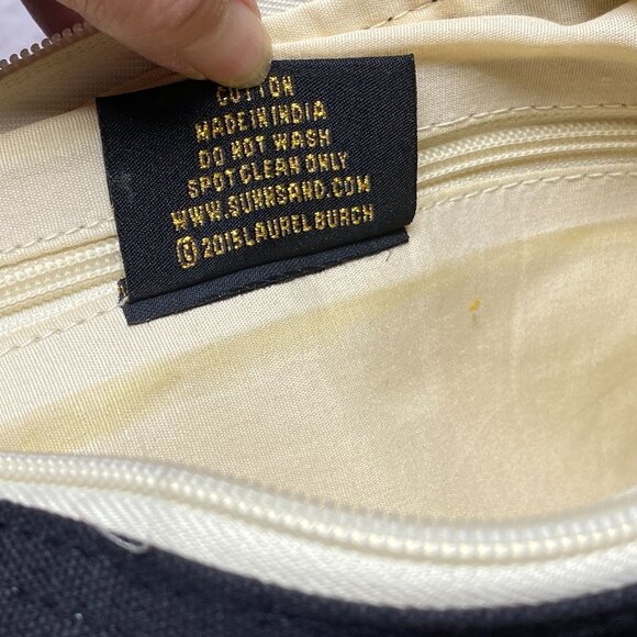 Laurel Burch Crossbody Cotton Canvas 13" Animal Print Bag Purse Horses - Picture 8 of 8